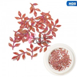 Decoratiuni pentru unghii, ornamente in forma de frunza 3D Cod ZH08